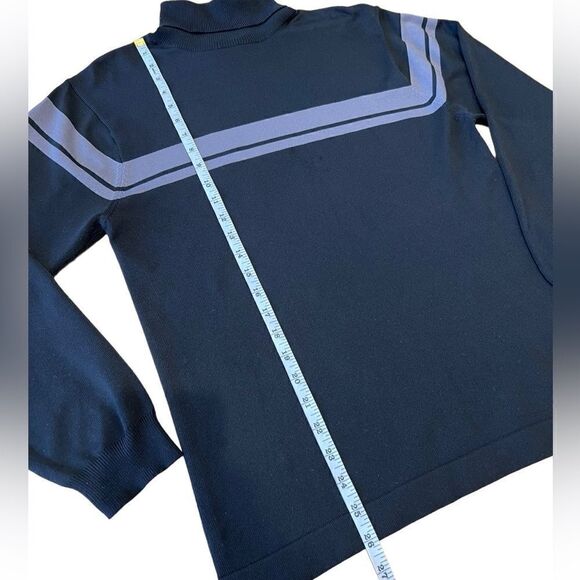 Nike turtleneck dri-fit black grey stripe size medium - Picture 13 of 16